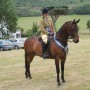 Emily & Magic, Reserve Horse Champion at Ellan Vannin summer Show wearing their Comfort Seeker, flock panel, sports horse fit.
